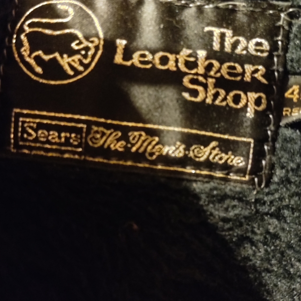 The leather shop sears mens leather coat